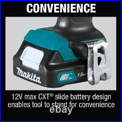 Makita CT232 12V Max CXT Lithium-Ion Cordless 2 Piece Combo Kit (1.5Ah)