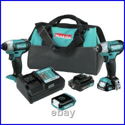 Makita CT324 1.5Ah 3 Pc. Combo Kit with Impact Driver, Impact Wrench and Battery