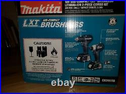 Makita CX200RB 18V LXT Lithium-Ion Sub-Compact Brushless Cordless 2-Pc. Combo Ki