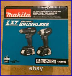 Makita CX200RB Brushlee LXT Sub Compact 2 Pc Driver Drill/ Impact Driver NEW