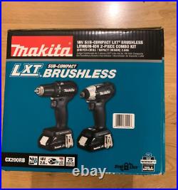 Makita CX200RB Brushlee LXT Sub Compact 2 Pc Driver Drill/ Impact Driver NEW