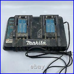 Makita DC18RD Battery Charger with 4 18V Li-ion Batteries BL1830B