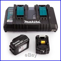 Makita DC18RD Dual port Rapid Battery Charger BL1850B 5Ah batteries BL1850B2DC2