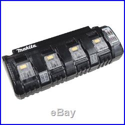 Makita DC18SF 4 port 18 Volt LXT Cordless Battery Charger New