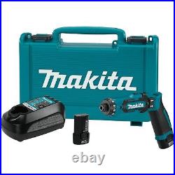 Makita DF012DSE 7.2V Lithium-Ion Cordless 1/4 Hex Driver-Drill Kit Auto-Stop