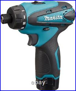 Makita DF030DWX Driver Drill 10.8V 1.3Ah with 2 Batteries & Charger in Case