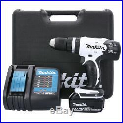 Makita DHP453SMWX 18v Combi Drill With 1x 4.0Ah Battery & 101 Pcs Accessory Set