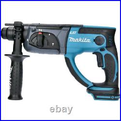 Makita DHR202 18V SDS Plus LXT Rotary Hammer Drill With Case & 17pc Drill Bit