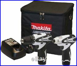 Makita DK1493WX 10.8V Combi & Impact Driver Twin Pack With 2 x 1.3Ah Batteries