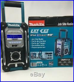 Makita DMR112 DAB/DAB+ FM Jobsite Radio with Bluetooth Cordless 7.2-18v Li-Ion