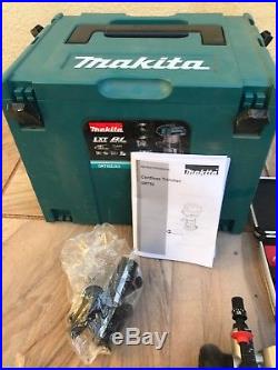 Makita DRT50ZJX3 18V Cordless Brushless Router/Trimmer With Extra Bases Body