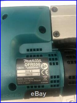 Makita Dfr550z Lxt 18v Cordless Auto Feed Screwdriver 25-55mm Made In Japan