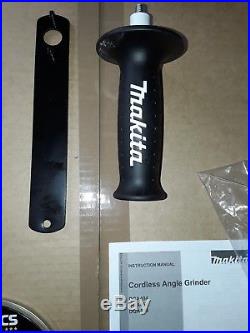 Makita Dga454z 18v 115mm Brushless Lxt Angle Grinder Body Only Inc Case & Insert