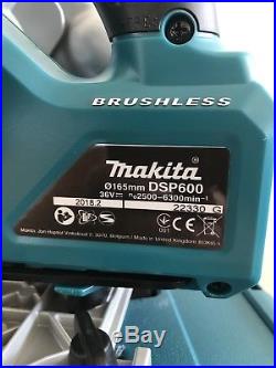 Makita Dsp600zj Twin 18v Lxt Cordless Plunge Saw 165mm Body Only In Makpac Case