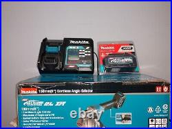 Makita GAG08Z BRUSHLESS 6 PADDLE SWITCH GRINDER WITH CHARGER AND 4 ah BATTERY