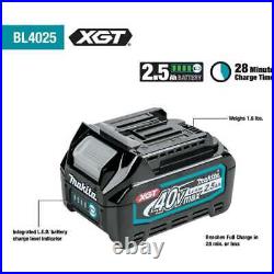 Makita GT200D 40V Max XGT Cordless 2 Pc. Combo Kit (2.5Ah) + Bonus 2.5Ah Battery