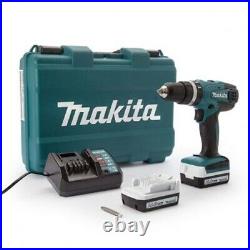 Makita HP347DWE Trapano Avvitatore a percussione con batterie 14,4V in valigetta