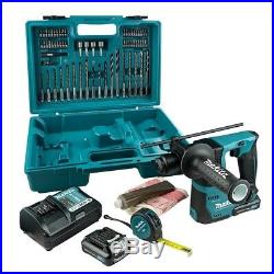 Makita HR140DWAE1 12V SDS+ Drill, 2 x 2.0Ah Batteries, Charger & Accessories Set