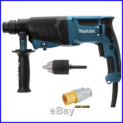 Makita HR2630 X7 110v sds hammer drill 800w drill, hammer & chisel 3 yr warranty