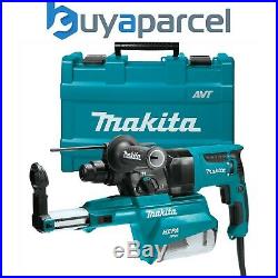 Makita HR2650 240v SDS+ Rotary Hammer Drill AVT Low Vibration + Dust Extractor