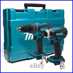 Makita Hammer Drill & Brushless Impact Driver XDT01 + CASE 18v Cordless XPH01