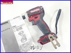 Makita Impact Driver TD172DZ Red 18V 1/4 Brushless Cordless Tool Only Japan