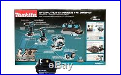 Makita LXT437 18V LXT 4-Piece Combo Kit, Buy Now and Get a Third Battery Free