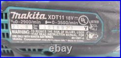 Makita LXT 18V 1/4 Imp Driver XDT11Z-R with Battery and Charger