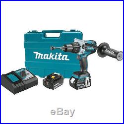 Makita LXT 18V 4.0 Ah Li-Ion BL 1/2 Hammer Driver Drill Kit XPH07MB New