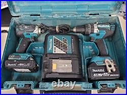 Makita Lxt 2 Tool Combo Kit With 2 Batteries, Charger And Case Free Ship