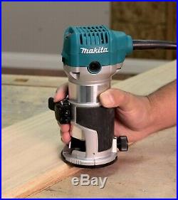 Makita RT0700CX4 1/4 Router / Laminate Trimmer with Trimmer Guide 240V 710w