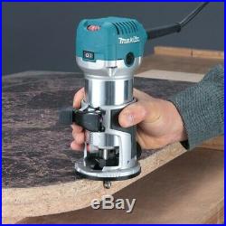 Makita RT0700CX4 240V 1/4 Router Laminate Trimmer with Guide and Plunge Base