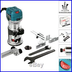 Makita RT0700CX4 Router/Laminate Trimmer 240V +12Pc 1/4 Shank Router Cutter Set