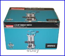 Makita RT0701C 1-1/4 HP 10,000-30,000 Rpm Variable Speed Compact Router NEW