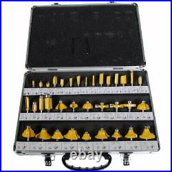 Makita RT0701C 1-1/4 HP Compact Router REFURBISHED + 35 Piece 1/4 Router Bit Set
