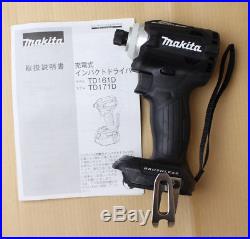 Makita TD171DZ Impact Driver TD171DZB Black 18V Body Only from Japan