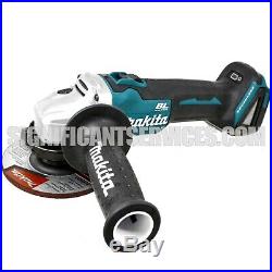 Makita XAG04 18V Cordless Brushless Angle Grinder 4 1/2 5 Cut off With Batteries