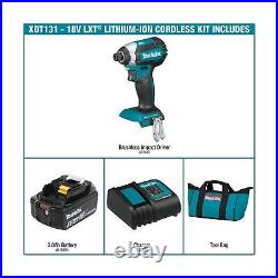 Makita XDT131 18V LXT Lithium-Ion Brushless Cordless Impact Driver Kit 3