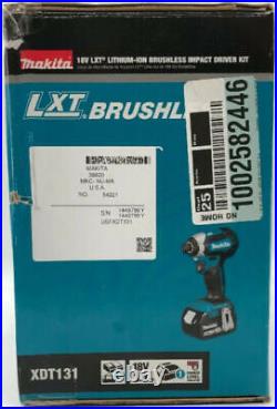 Makita XDT131 LXT 18V Lithium-Ion Brushless Cordless Impact Driver Kit