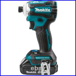 Makita XDT16R 18 volts LXT Compact Brushless Cordless 4 Speed Impact Driver Kit