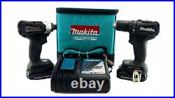 Makita XFD15 Drill XDT18 Impact Driver Kit with 2 Batteries, Charger, & Bag
