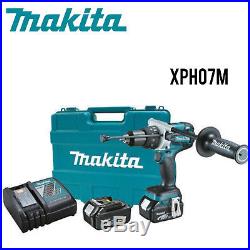 Makita XPH07M 18V LXT LiIon Brushless Cordless 1/2 Hammer DriverDrill Kit 4Ah