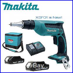Makita XSF01 18V LXT Lithium Ion Cordless Drywall Screwdriver Kit W / WARRANTY
