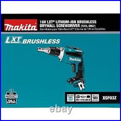 Makita XSF03Z 18V LXT Lithium-Ion Brushless Cordless Drywall Screwdriver