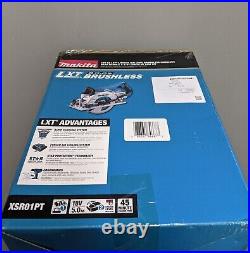 Makita XSR01PT 18V X2 LXT 7 1/4 in Circular Saw Kit with 5 ah Batteries & Charger