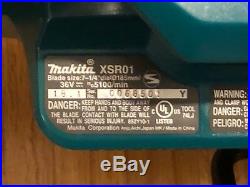 Makita XSR01Z 18V x 2 (36V) Cordless Rear Handle 7-1/4-Inch Circular Saw withblade