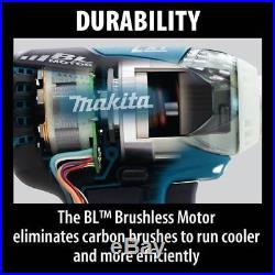 Makita XT248MB 18V LXT Li Ion Brushless Hammer Drill/Impact Driver Kit, 4.0Ah