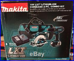 Makita XT250 LXT 18V Cordless Lithium Ion Drill and Saw Tool Kit