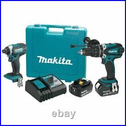 Makita XT263M 18-Volt 4.0Ah 2-Tool Impact Driver and Drill Driver Combo Kit