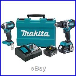 Makita XT269M 18V LXT Hammer Drill / Impact Driver 2-Tool Combo Kit (4 Ah)